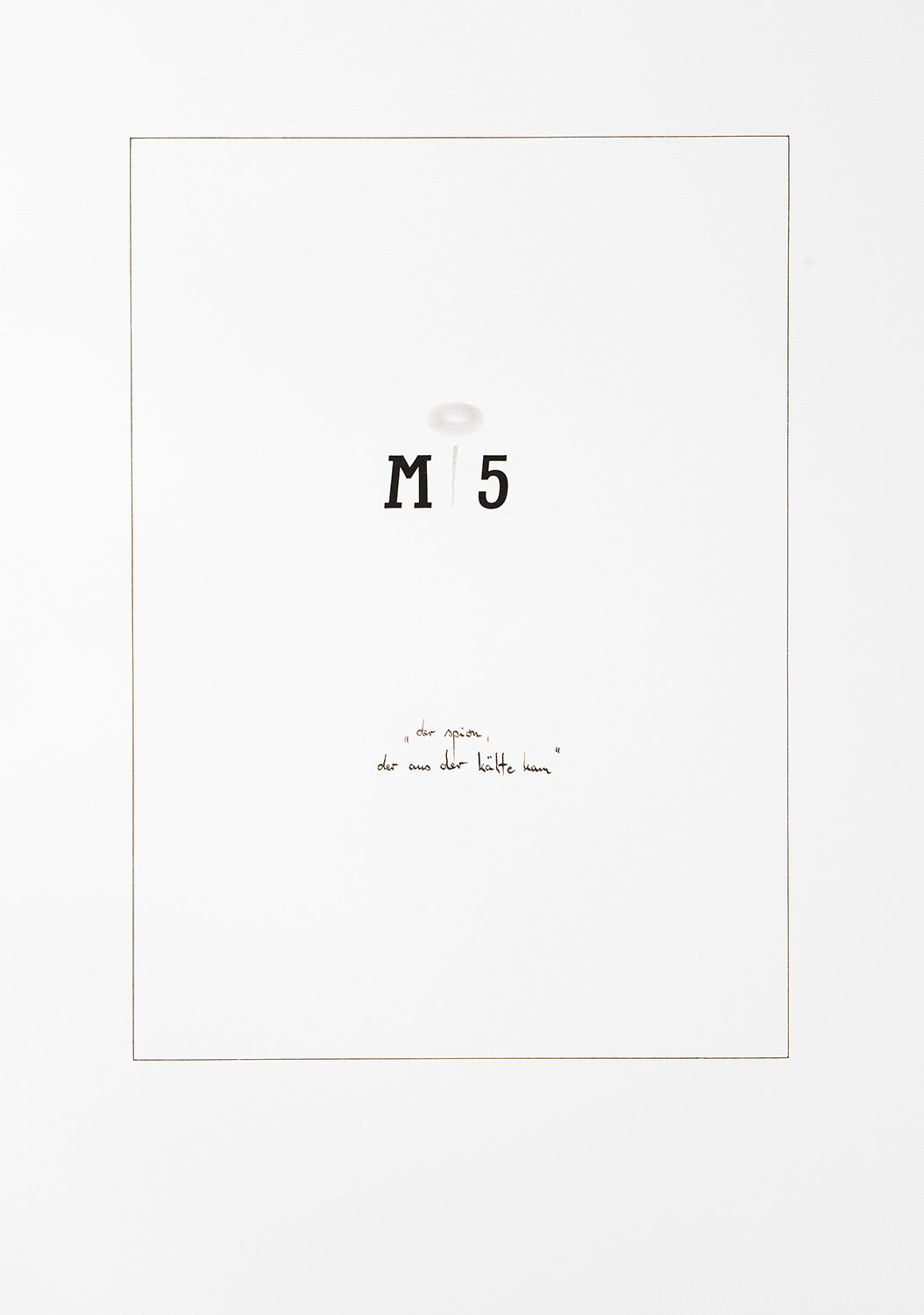 Lothar Bührmann- Cartoons, Mappe Cinema, Der Spion, der aus der Kälte kam, Karton 42x30cm, 2014