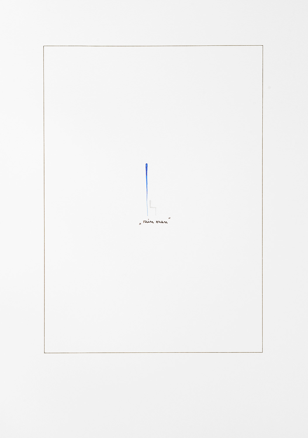 Lothar Bührmann- Cartoons, Mappe Cinema, Rain Man, Karton 42x30cm, 2014