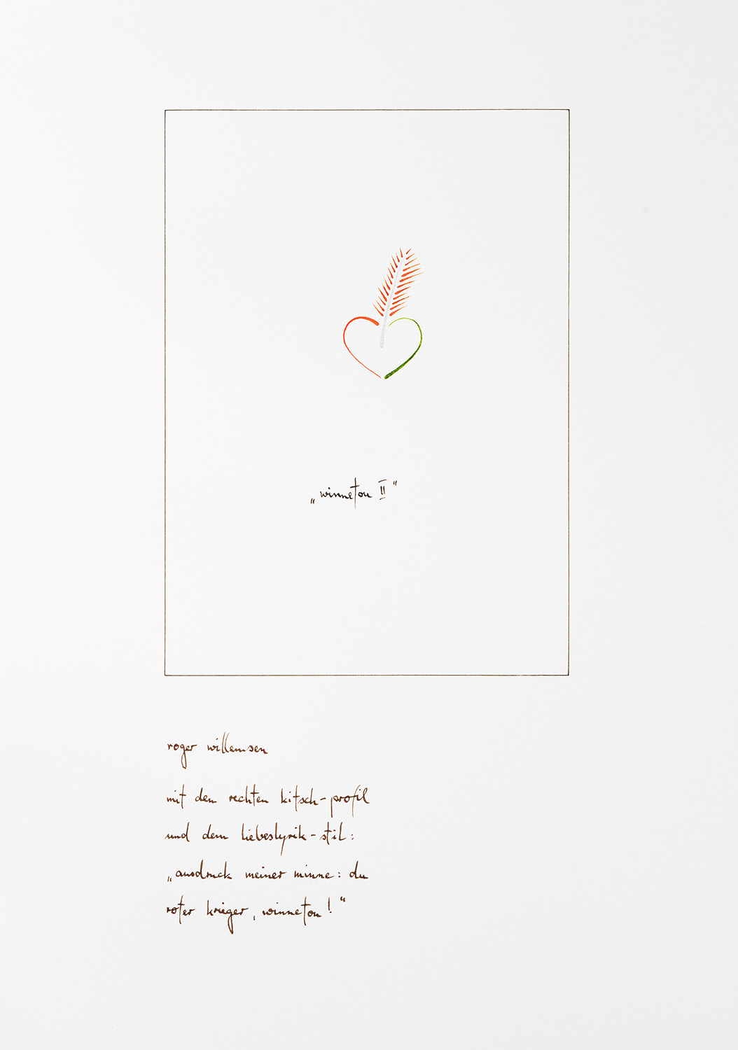 Lothar Bührmann- Cartoons, Mappe Cinema, Winnetou II, Karton 42x30cm, 2014