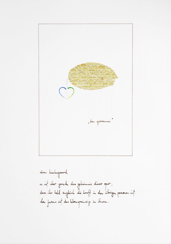 Lothar Bührmann, Cartoons opera I, Don Giovanni, Karton 42x30cm, 2014